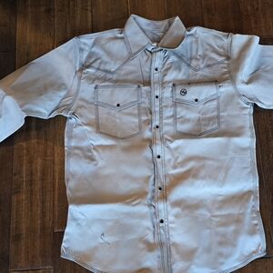 Men's Gray Western Shirt